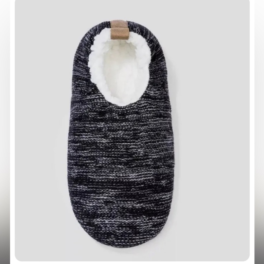 Slipper Socks M/L black and grey
